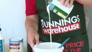 How To Paint Laminate Cabinets  DIY At Bunnings [upl. by Mayyahk]