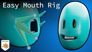 Easy Mouth Rig in Blender [upl. by Yrem]