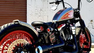 Ultimate Bobber Build Timelapse 2  Harley FatBoy [upl. by Aelyk]