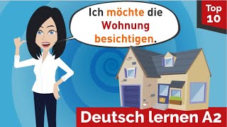 Deutsch lernen A2  Ich möchte die Wohnung besichtigen Wann haben Sie einen Termin frei [upl. by Viguerie]