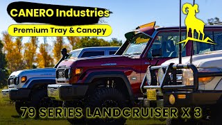 3 Cruisers 3 Custom Builds  79 Series Landcruiser Canero Comparison [upl. by Nuncia103]