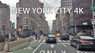 Driving Downtown  New York City 4K  USA [upl. by Lebam]