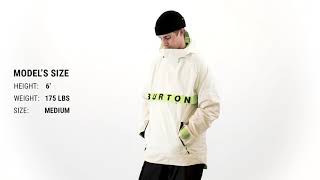 Burton Frostner Anorak Snowboard Jacket Fit Review – Tactics [upl. by Remus]