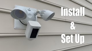 Ring Floodlight HD Camera  Install and Set Up [upl. by Chaney]