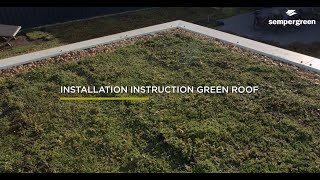 Installation instruction Sempergreen green roof [upl. by Eveam]