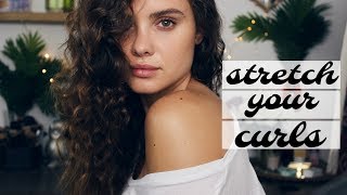 How to Stretch Your Curls NO HEAT [upl. by Etnud933]