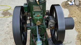 Petter M 2 stroke Victory 1919 5HP vintage stationary engine [upl. by Nickolai588]