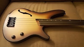 Ibanez SRH500F Electric Acoustic Fretless Bass Review [upl. by Nylaras]