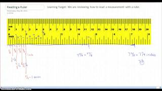 How to read measurements on a ruler [upl. by Harvey]