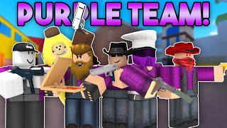 THE ULTIMATE PURPLE TEAM IN ARSENAL ROBLOX [upl. by Dloniger]