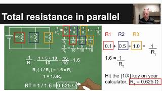 Calculating total resistance in circuits [upl. by Magulac]