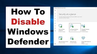 How To Permanently Disable Windows Defender amp SmartScreen  Windows 10 Security [upl. by Annavoeg]