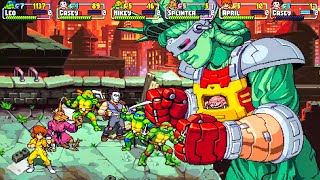 Ninja Turtles Online Multiplayers  Shredder’s Revenge ALL BOSSES  ENDING 2k 60fps [upl. by Alameda]