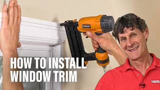 How to Install Window Trim [upl. by Ynnij]