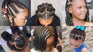 Tresses enfants  coiffure cheveux afro  nattes  Kids Braid hairstyle  Mode Korité 2021 [upl. by Mok938]