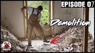 🦇 Rénovation dune maison abandonnée  EP07  Démolition étage [upl. by Ahsirtak234]