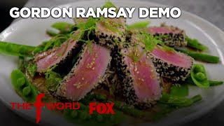 Gordon Ramsay Demonstrates How To Cook Delicious Sesame Crusted Tuna  Season 1 Ep 10  THE F WORD [upl. by Lishe500]