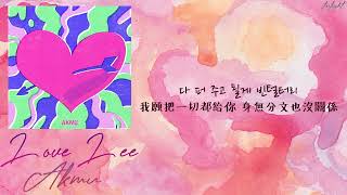 中韓歌詞繁中字 AKMU 악뮤  Love Lee [upl. by Boor896]