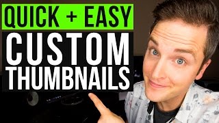 How to Make a YouTube Custom Thumbnail Tutorial — Quick and Easy [upl. by Ahsiekrats]