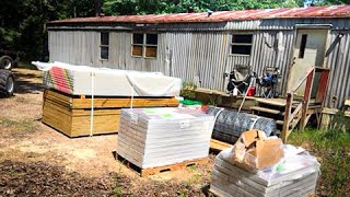 Remodeling a Mobile Home  Frenchie Homestead [upl. by Bathsheb]