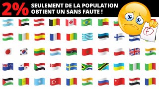 QUIZ LES DRAPEAUX DU MONDE  50 Questions Tests  Challenge  Défi [upl. by Wendi]