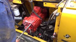 How to Install a Hydraulic Pump on an Excavator [upl. by Jollenta]