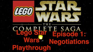 Lego Star Wars Episode 1 Walkthrough Negotiations [upl. by Baryram]