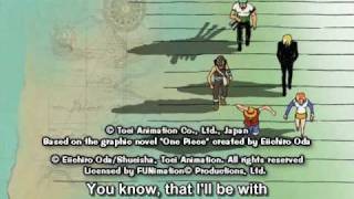 One Piece ED 03  Watashi ga iru yo FUNimation English Dub Unknown Singer Subtitled [upl. by Lubow]