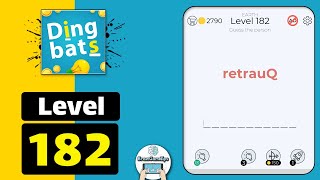 Dingbats Level 182 retrauQ Walkthrough [upl. by Huxley]