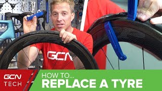 How To Change A Tyre On Your Road Bike [upl. by Ailedroc]