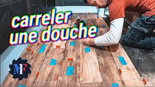 Je pose le CARRELAGE dans la DOUCHE ITALIENNE  Chantier Rénovation Suite Parentale Ep 15 [upl. by Avi73]