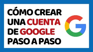 Cómo Crear Una Cuenta de Google en PC [upl. by Enirehtahc]