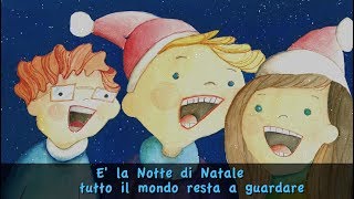 E la notte di Natale con testo Official lyrics  Piccolo Coro della Daigo Music School [upl. by Anelrihs991]