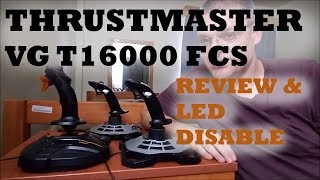 Thrustmaster T16000M FCS Review and Light Disable [upl. by Eentruok359]