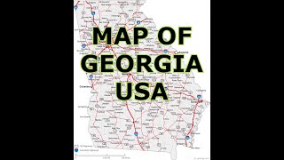 MAP OF GEORGIA USA [upl. by Upton]