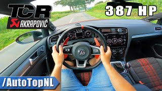 VW Golf MK75 GTI TCR AKRAPOVIC POV Test Drive by AutoTopNL [upl. by Acquah981]