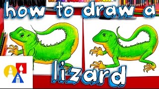 How To Draw A Realistic Lizard [upl. by Ayenet443]