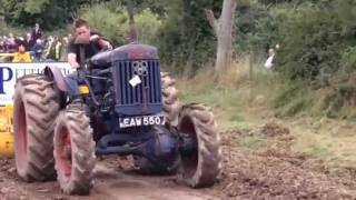 fordson e27n 2wd  4wd  crawler on the tractor pull sled [upl. by Lathe]