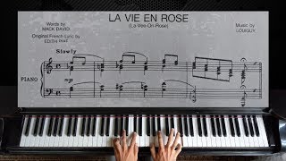 La Vie En Rose  Édith Piaf  Piano Tutorial [upl. by Edorej]