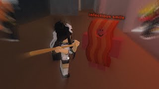 Roblox Infectious Smile Funny Moment [upl. by Broadbent316]