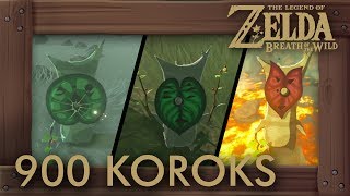 Zelda Breath of the Wild  All 900 Korok Seed Locations [upl. by Trocki840]