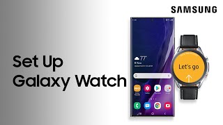 Set up the Galaxy Watch3 with a Samsung phone using the Galaxy Wearable app  Samsung US [upl. by Nahama355]