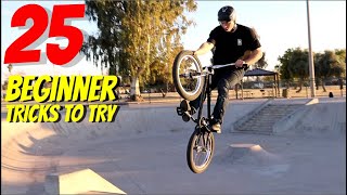 25 BEGINNER BMX TRICKS [upl. by Tatianas]