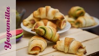 Cornetti Salati VARI GUSTI  Savory Pastries DIFFERENT TASTES [upl. by Mcgrody]