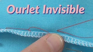 Tutoriel couture  Comment faire lourlet invisible 📍 [upl. by Gnus]