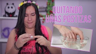 ¿Como Quitar Uñas Postizas Fácil Mitos y Verdades [upl. by Tasha]