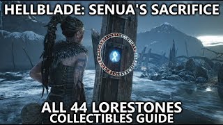 Hellblade Senuas Sacrifice  All 44 Lorestones  Collectibles Guide  Stories from the North [upl. by Bikales]