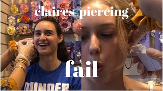 claires ear piercing gone wrong HORRIBLE EXPERIENCE [upl. by Harvard]