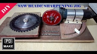 HOW TO MAKE A SAW BLADE SHARPENING JIG MULTI PURPOSE [upl. by Ahsaei484]