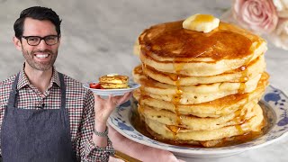 FLUFFY Pancakes Recipe [upl. by Mulford]